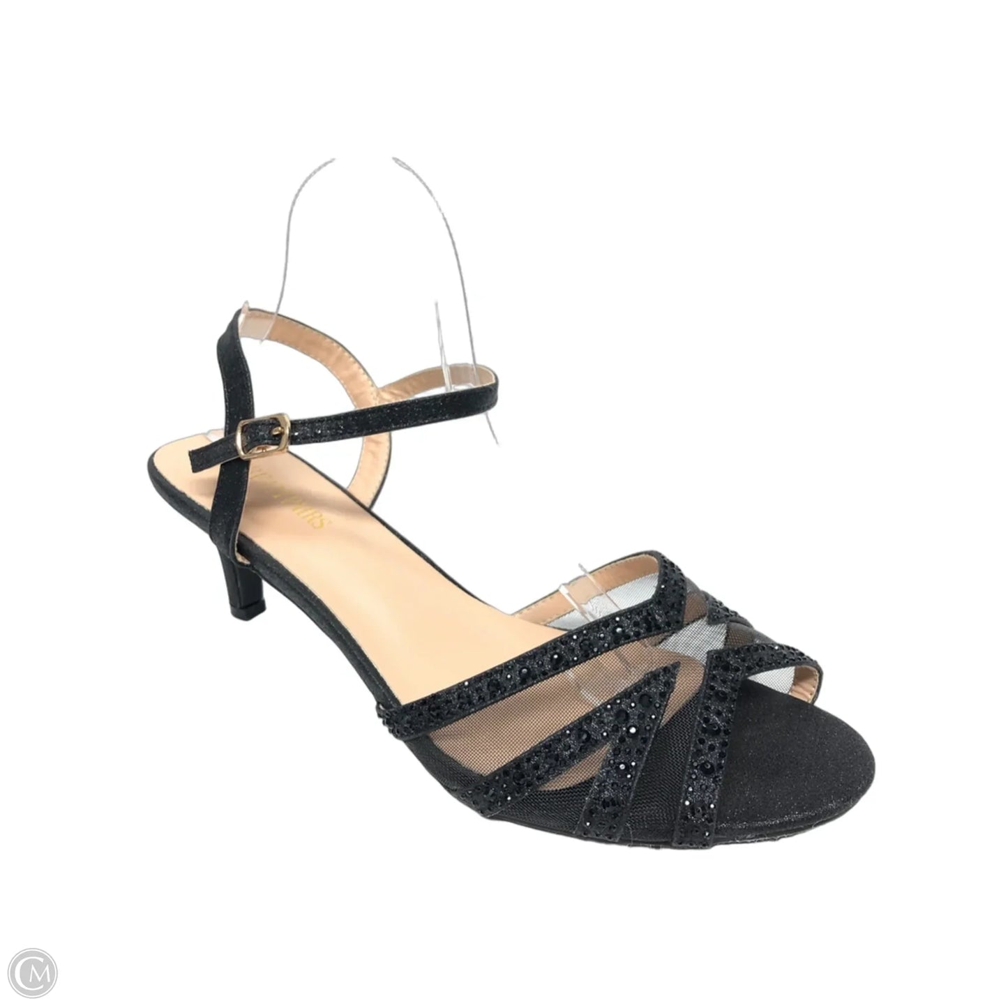 Sandals Heels Kitten By Dream Pairs In Black, Size: 11