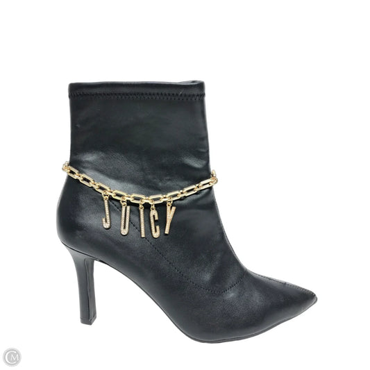 Boots Ankle Heels By Juicy Couture In Black, Size: 8