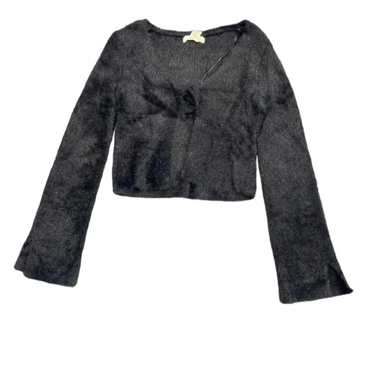 Sweater Cardigan By Happily Grey In Black, Size: S