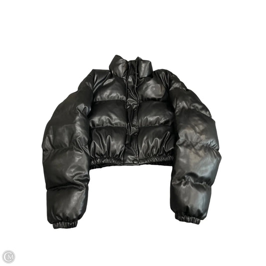 Jacket Puffer & Quilted By Olivaceous In Black, Size: M