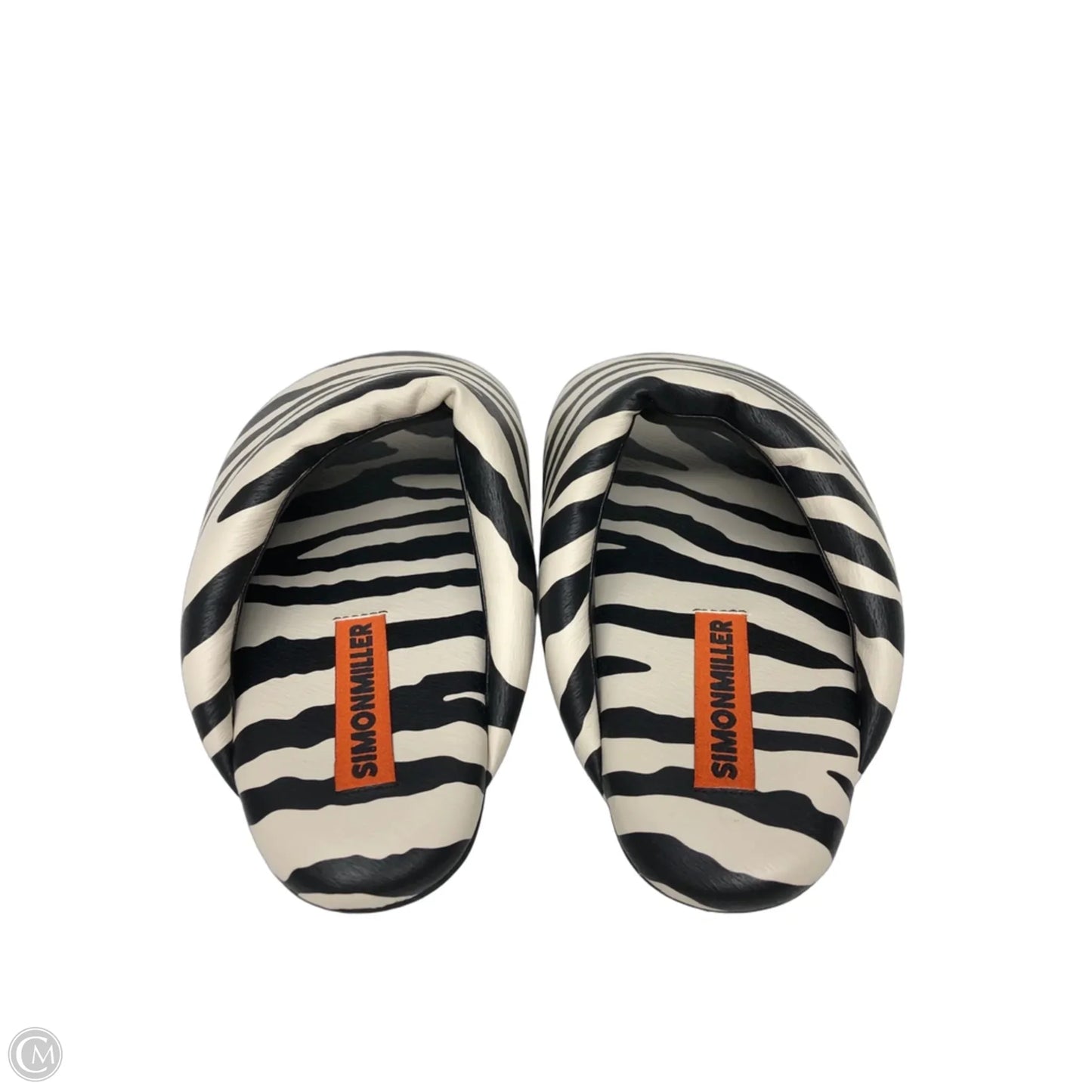 Sandals Flats By Cma In Zebra Print, Size: 5.5