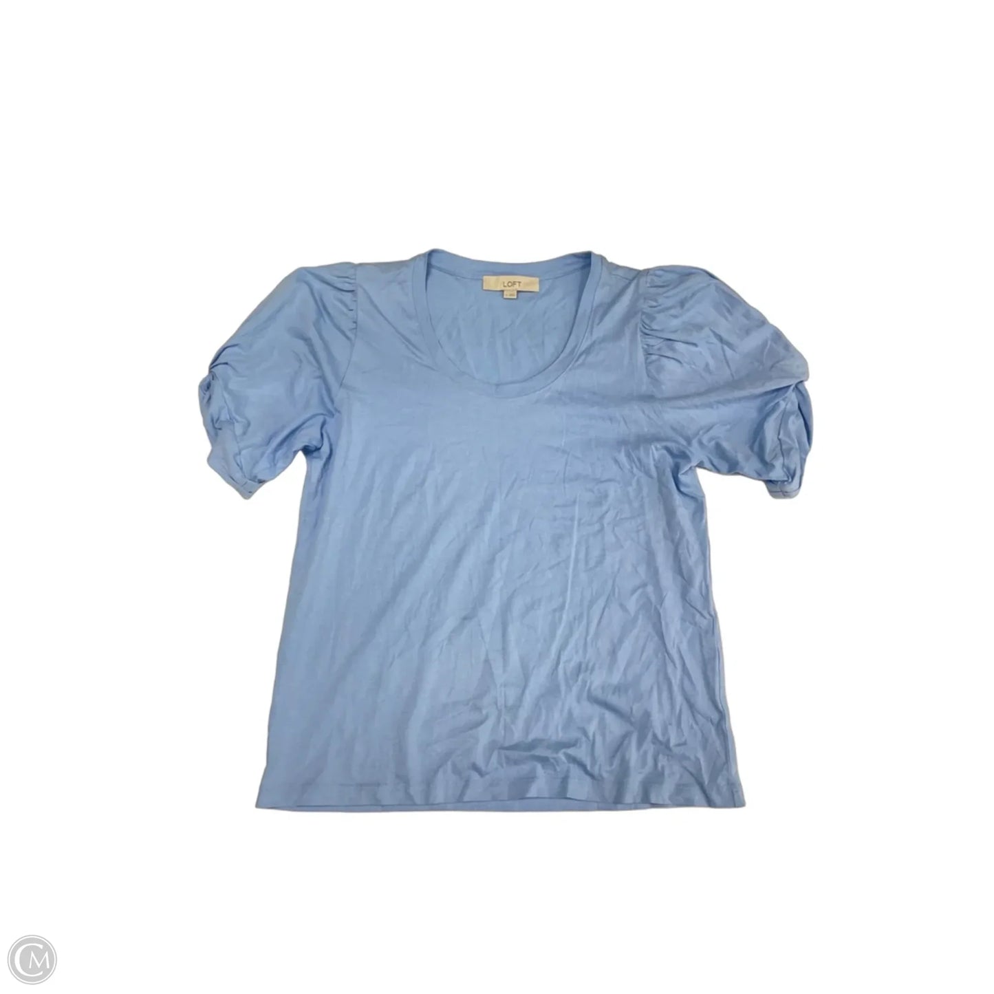 Top Short Sleeve By Loft In Blue, Size: S