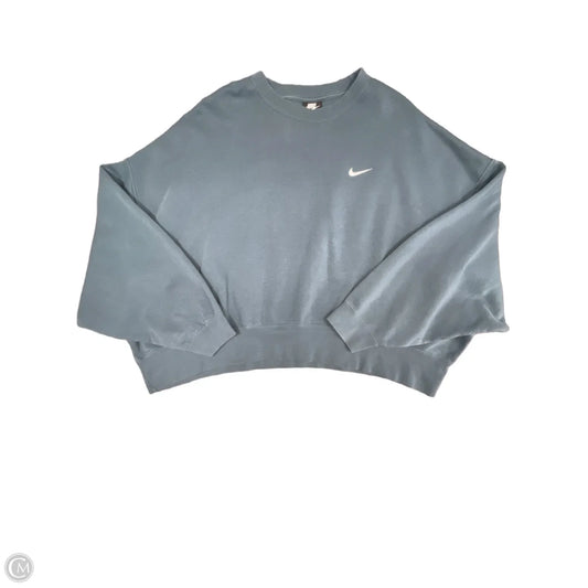 Sweatshirt Crewneck By Nike Apparel In Blue, Size: Xxl