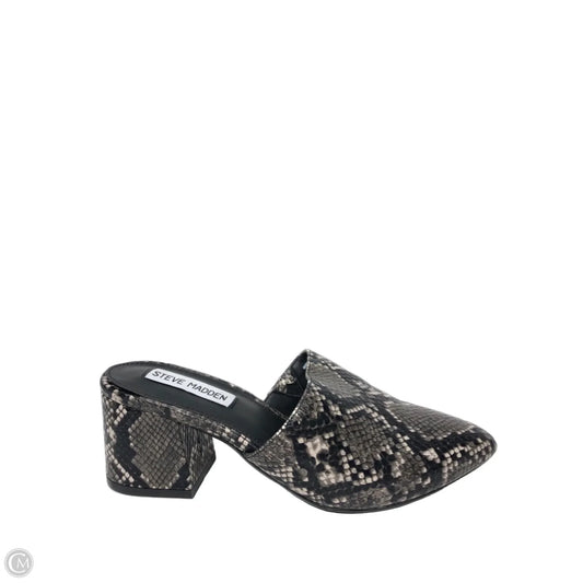 Shoes Heels Block By Steve Madden In Snakeskin Print, Size: 5
