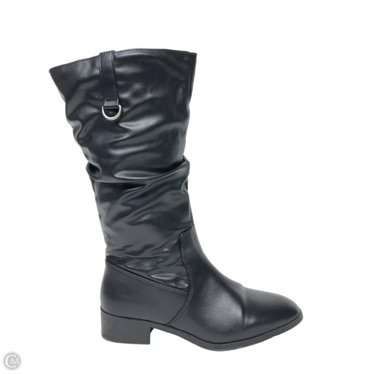 Boots Mid-calf Heels By St Johns Bay In Black, Size: 11