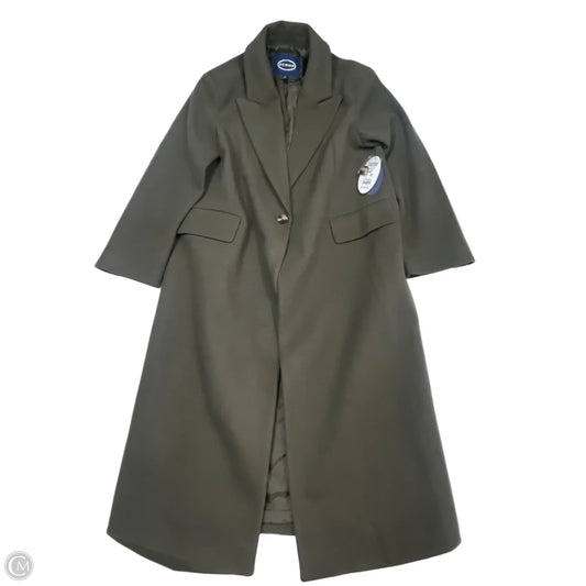 Coat Peacoat By Scoop In Green, Size: M