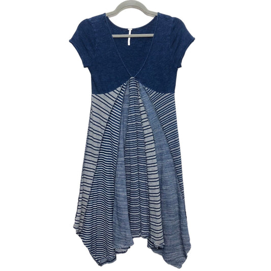 Blue & White Dress Casual Short Free People, Size Xs
