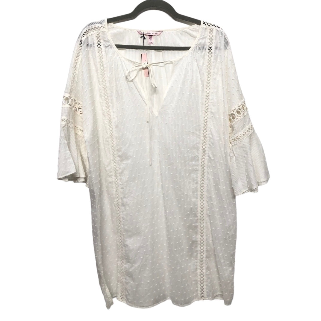 White Swimwear Cover-up Victorias Secret, Size M