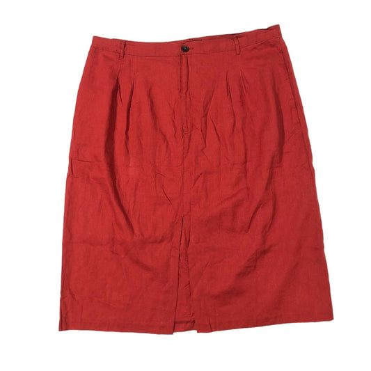 Red Skirt Midi Banana Republic, Size 20