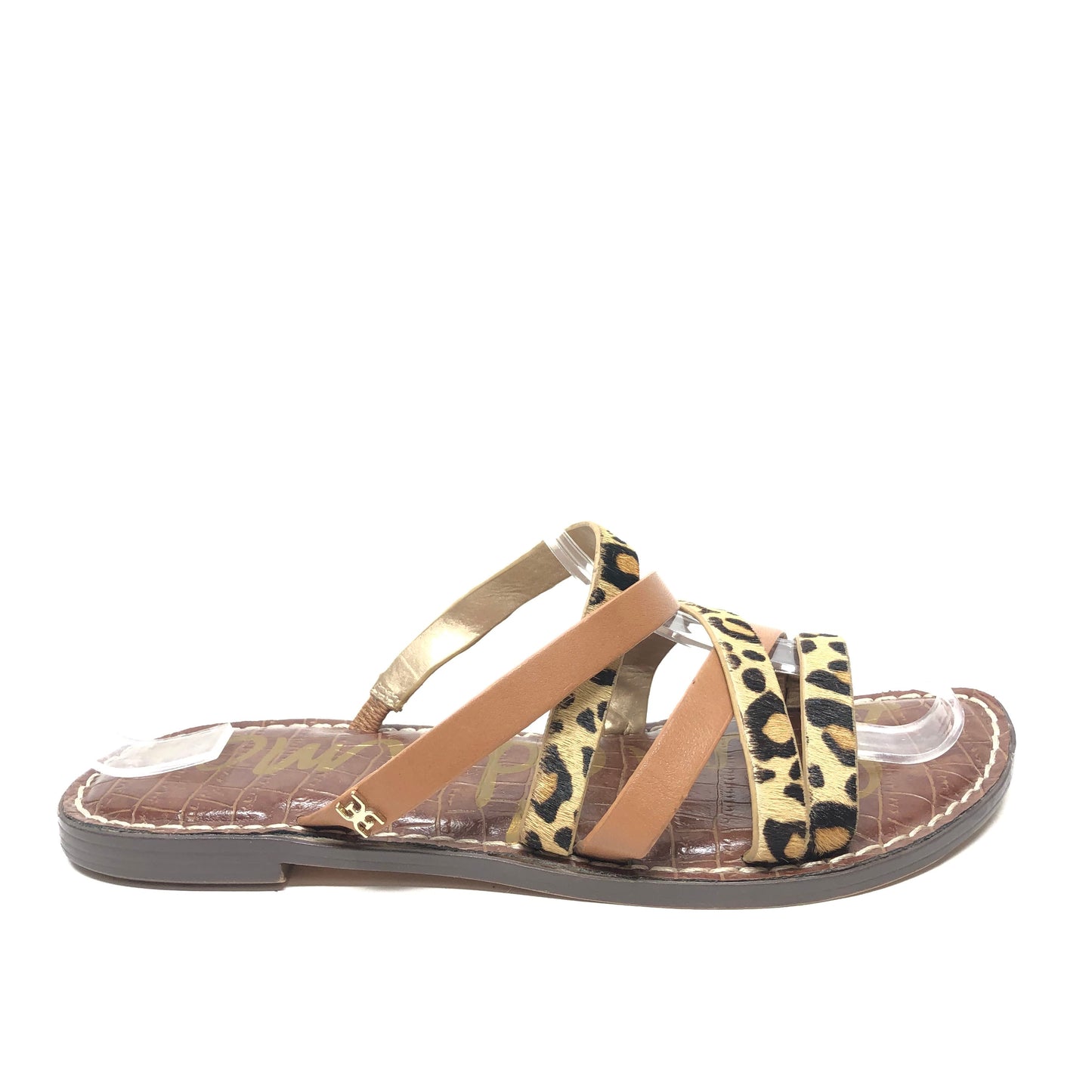 Leopard Print Sandals Flats Sam Edelman, Size 6.5