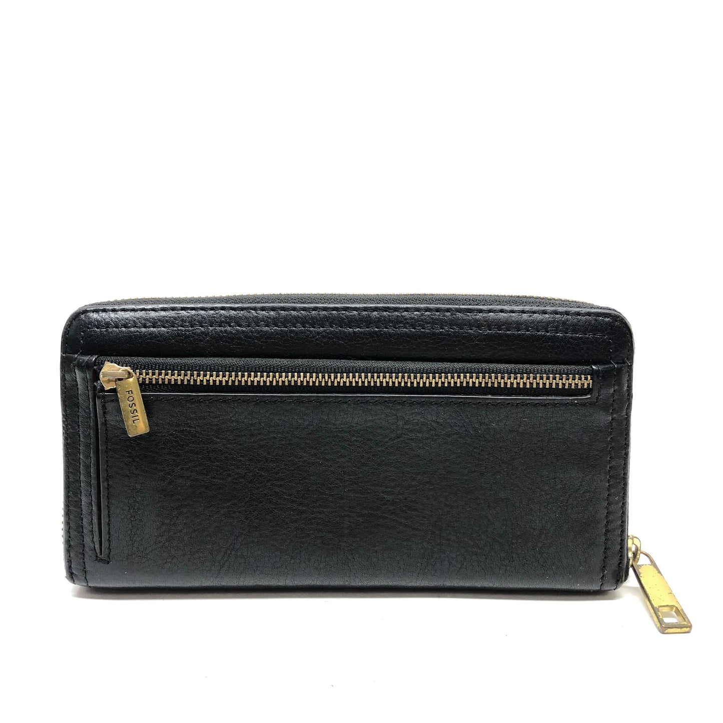 Wallet Leather By Fossil, Size: Large