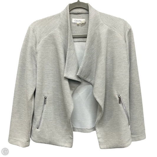 Blazer By Calvin Klein In Grey, Size: S