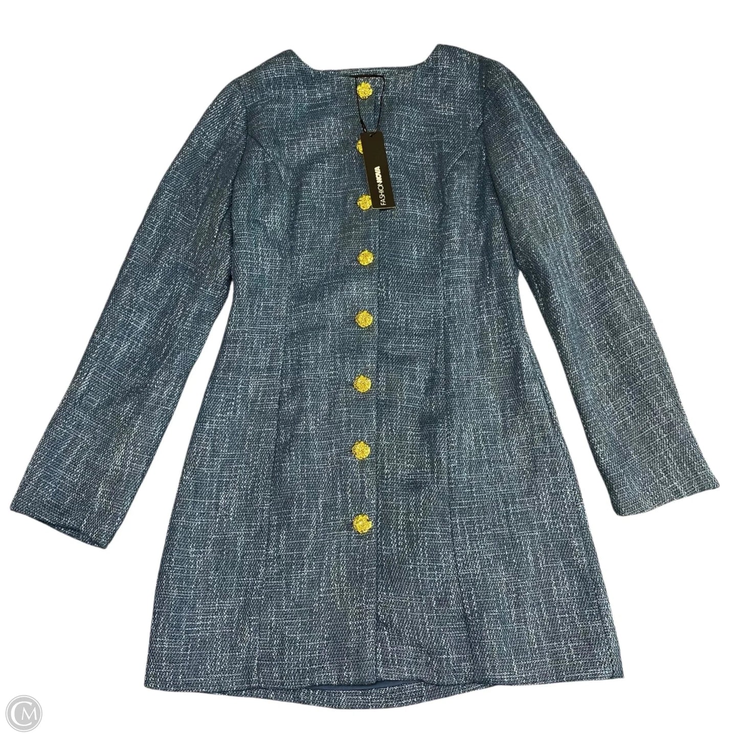 Dress Casual Short By Fashion Nova In Blue, Size: S