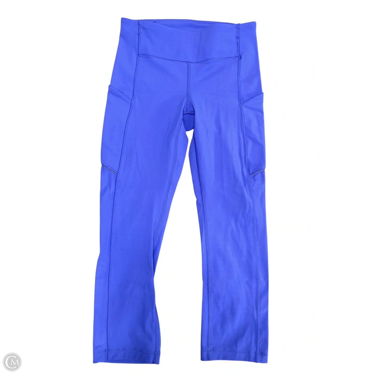 Athletic Capris By Lululemon In Blue, Size: 4