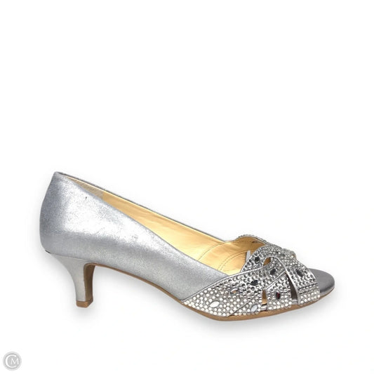 Shoes Heels Kitten By Alex Marie In Grey, Size: 8