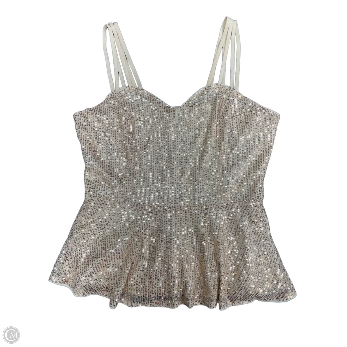 Top Sleeveless By Grace Karin In Gold, Size: Xl
