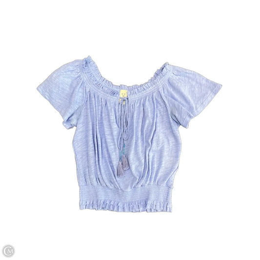 Top Short Sleeve By We The Free In Blue, Size: Xs