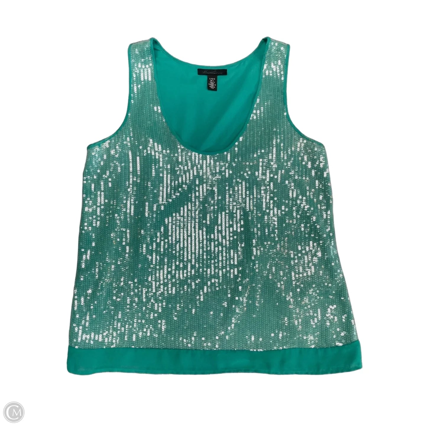 Top Sleeveless By Kenneth Cole In Green, Size: L