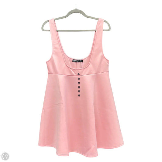Top Sleeveless By Allegra K In Pink, Size: L
