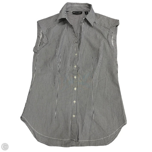 Top Short Sleeve By New York And Co In Black & White, Size: Xs