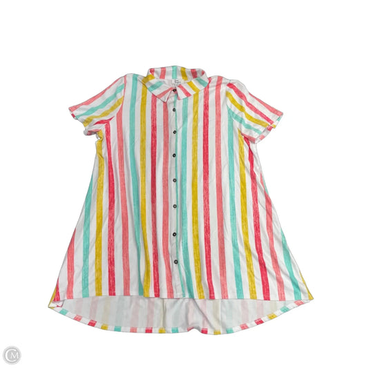 Tunic Short Sleeve By Kim Rogers In Multi-colored, Size: Xl