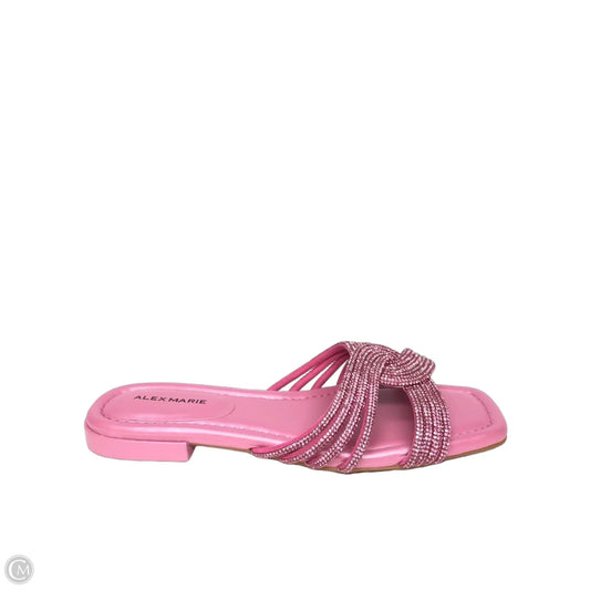 Sandals Flats By Alex Marie In Pink, Size: 8.5