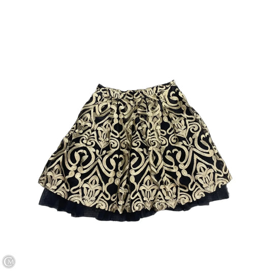 Skirt Mini & Short By Romeo And Juliet In Black & Gold, Size: M