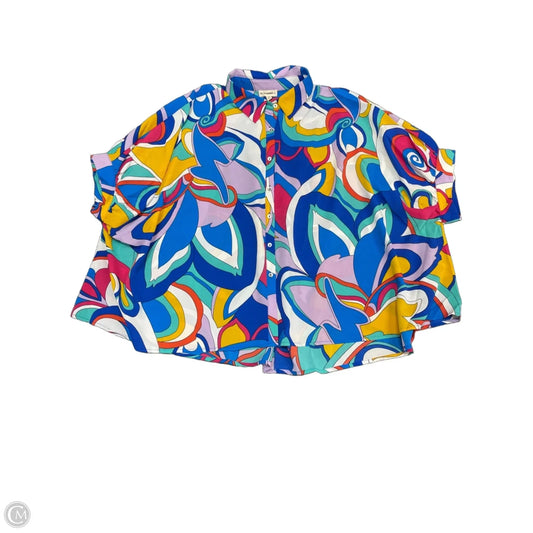 Top Short Sleeve By Eesome In Multi-colored, Size: S