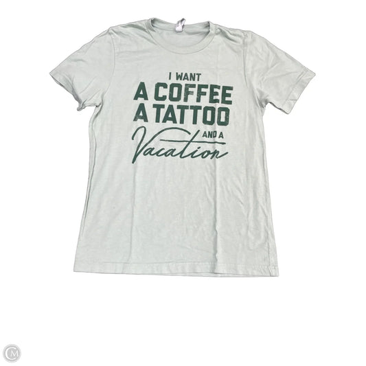 Top Short Sleeve Basic By Canvas In Green, Size: M