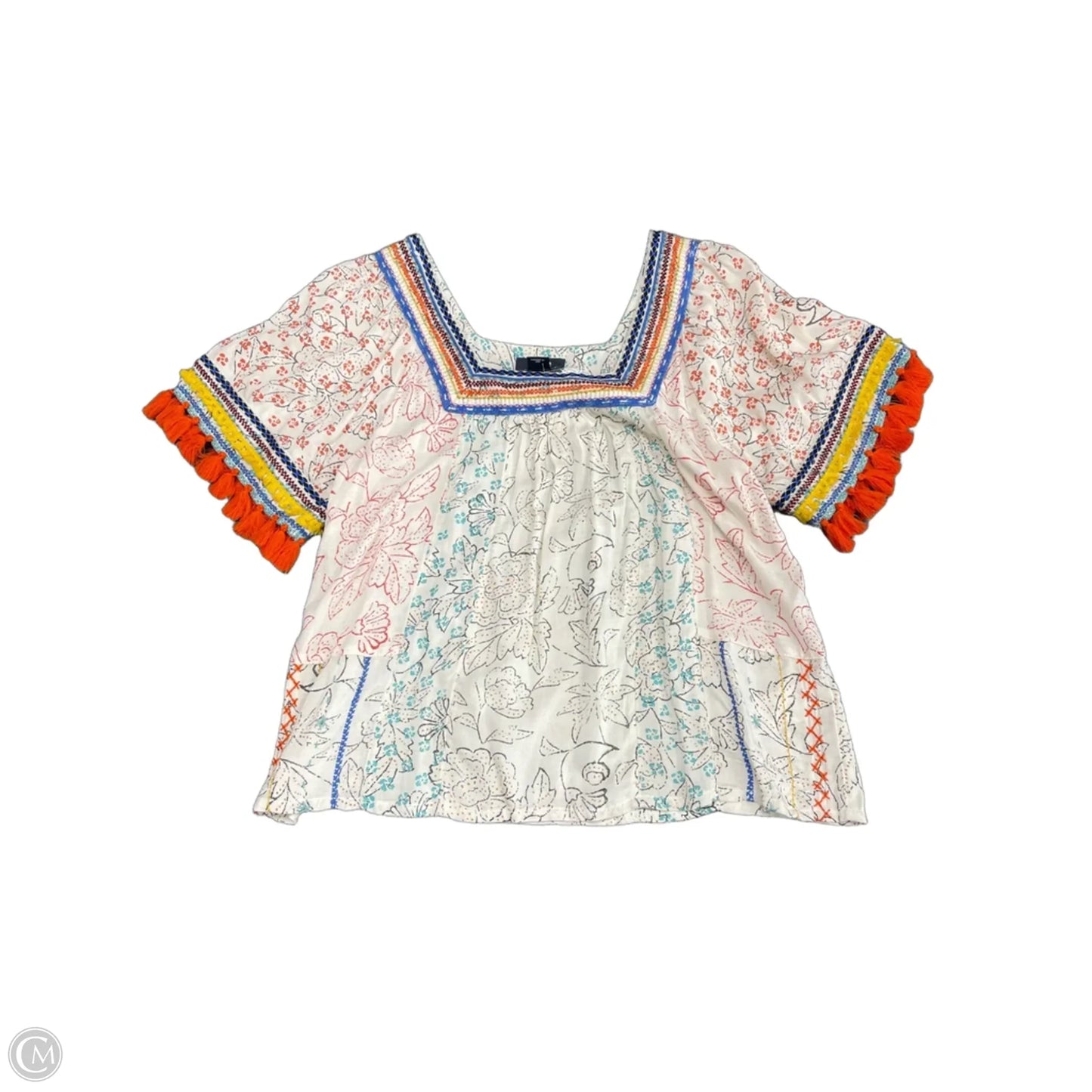Top Short Sleeve By Maeve In Cream, Size: Xs