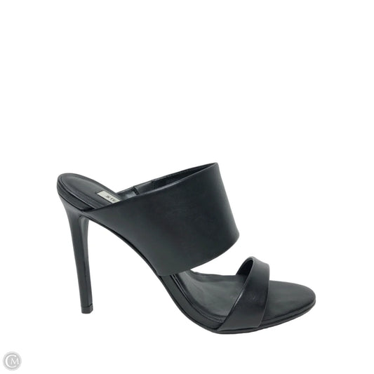 Sandals Heels Stiletto By Steve Madden In Black, Size: 8