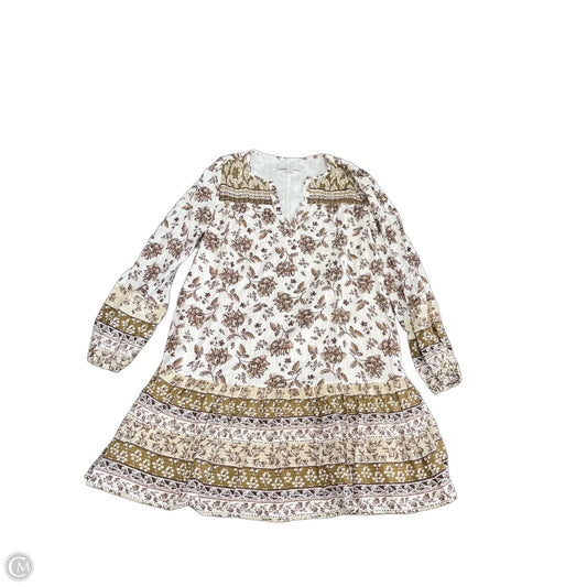 Dress Casual Short By Loft In Brown & Cream, Size: Xs