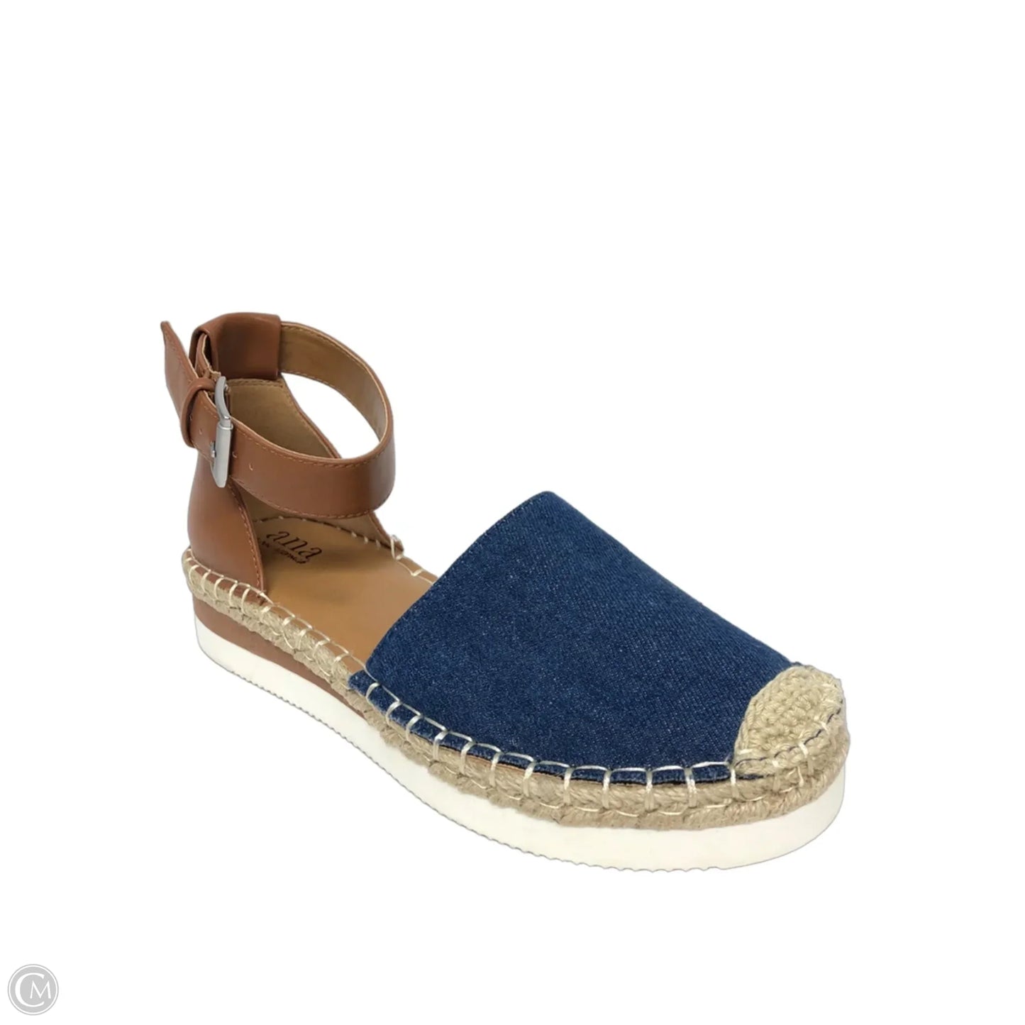 Shoes Flats By Ana In Blue & Brown, Size: 6