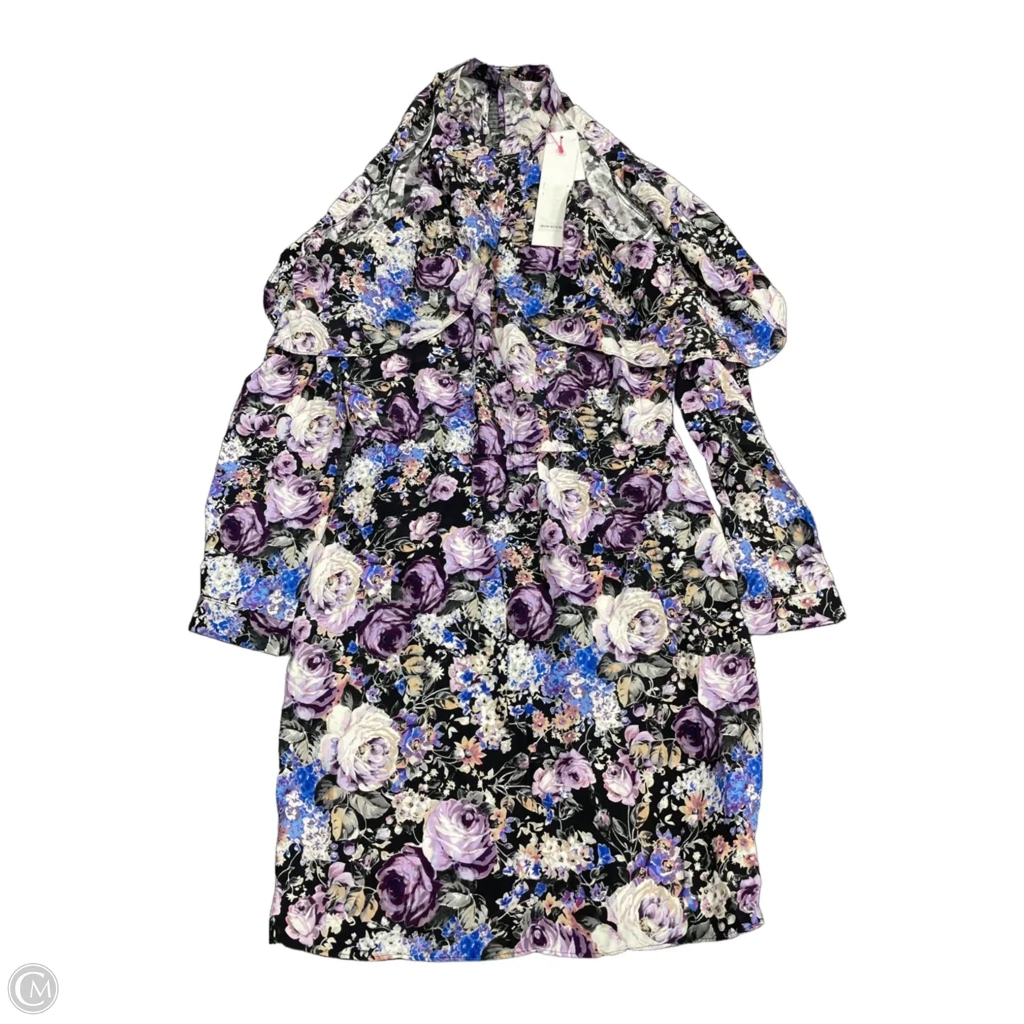 Dress Casual Short By Parker In Black & Purple, Size: S