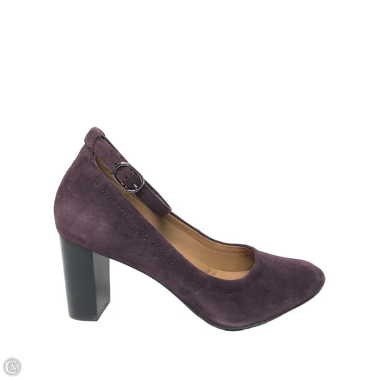 Shoes Heels Block By Clarks In Purple, Size: 7.5