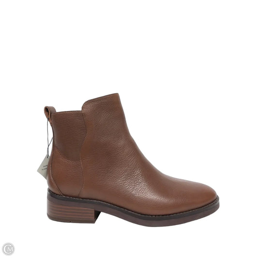 Boots Ankle Heels By Cole-haan In Brown, Size: 9.5