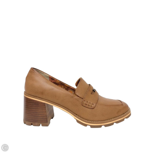 Shoes Heels Block By Korks In Brown, Size: 10