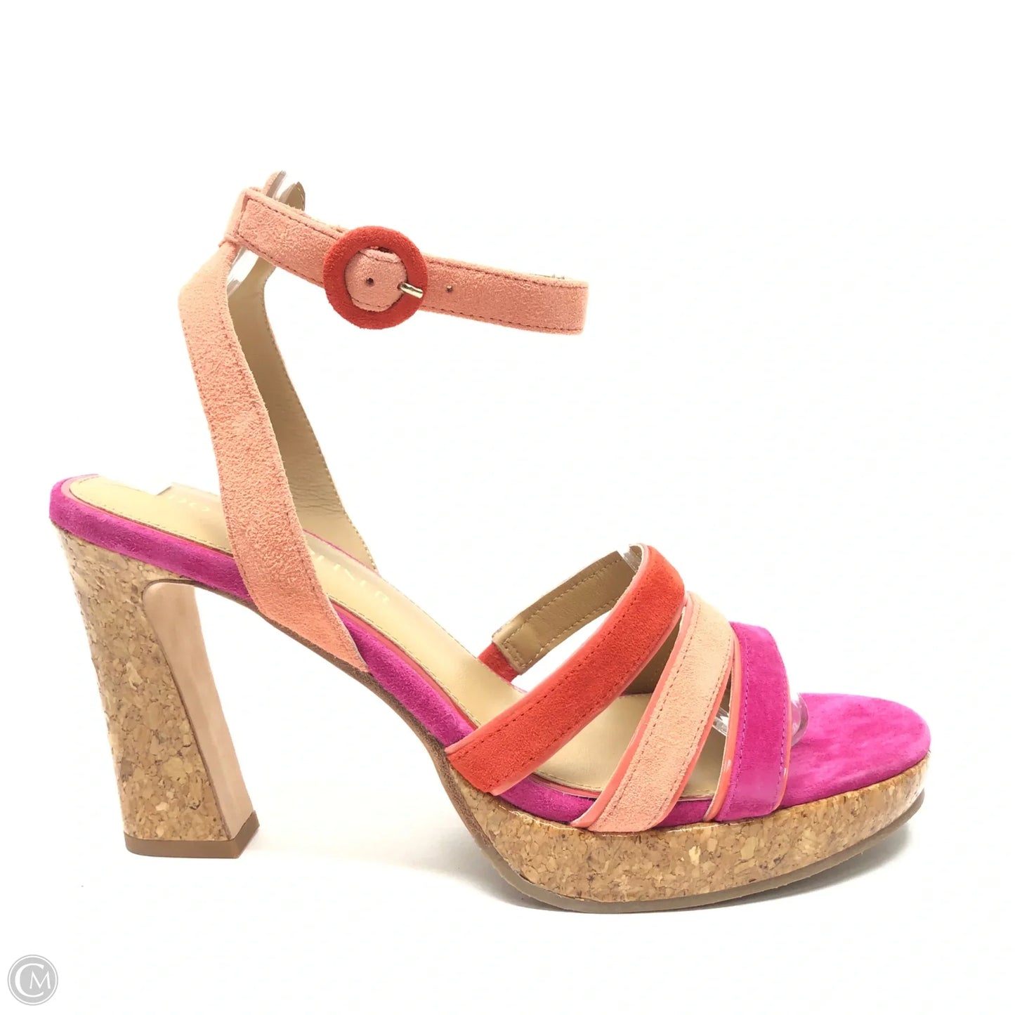 Sandals Heels Block By Donald Pliner In Pink, Size: 9