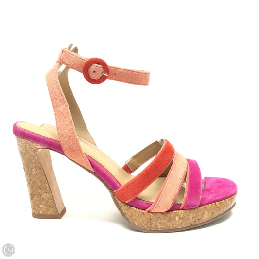 Sandals Heels Block By Donald Pliner In Pink, Size: 9