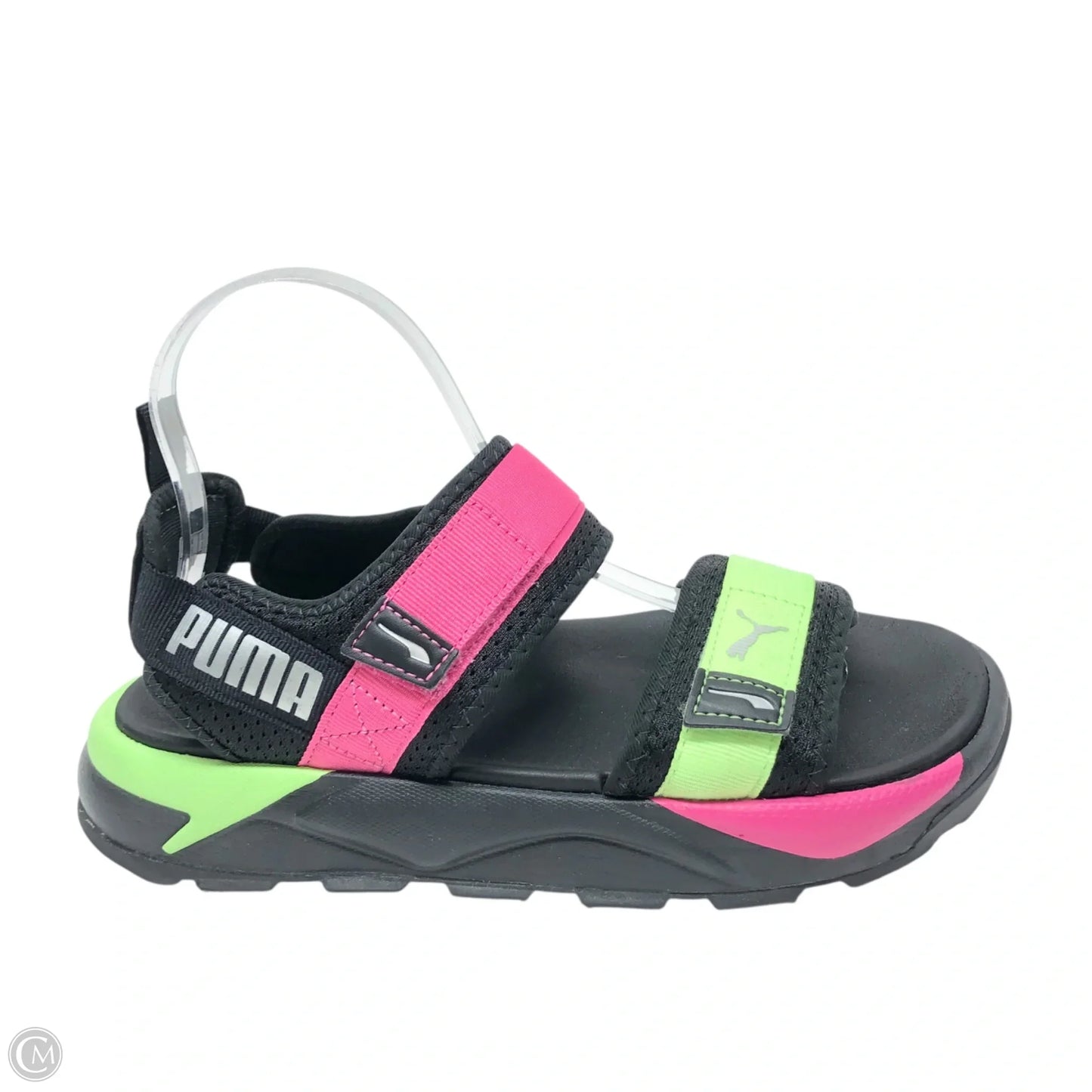 Sandals Sport By Puma In Pink & Yellow, Size: 7