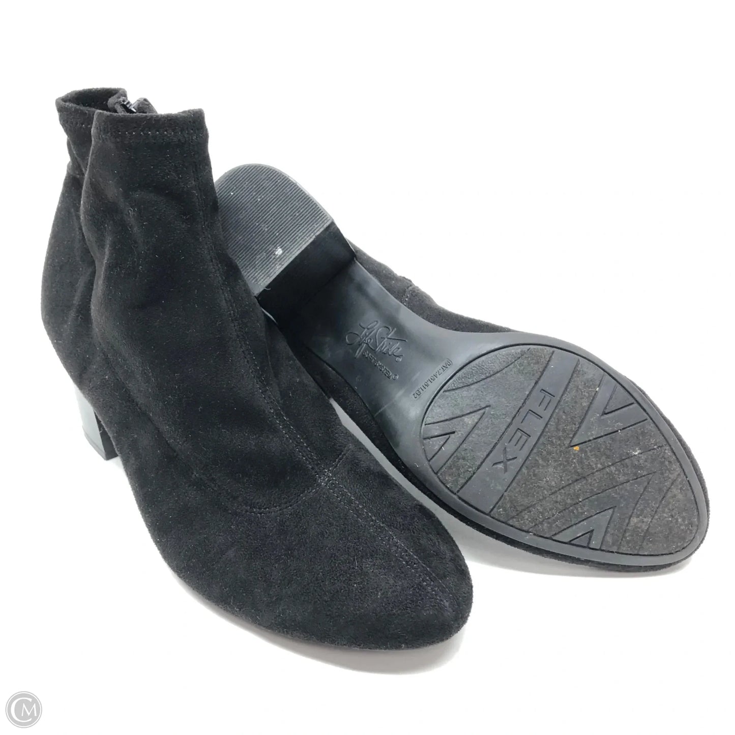 Boots Ankle Heels By Life Stride In Black, Size: 9.5