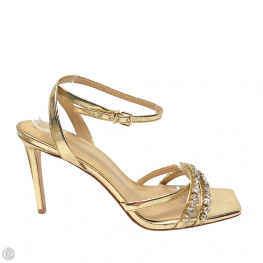 Sandals Heels Stiletto By Antonio Melani In Gold, Size: 9.5