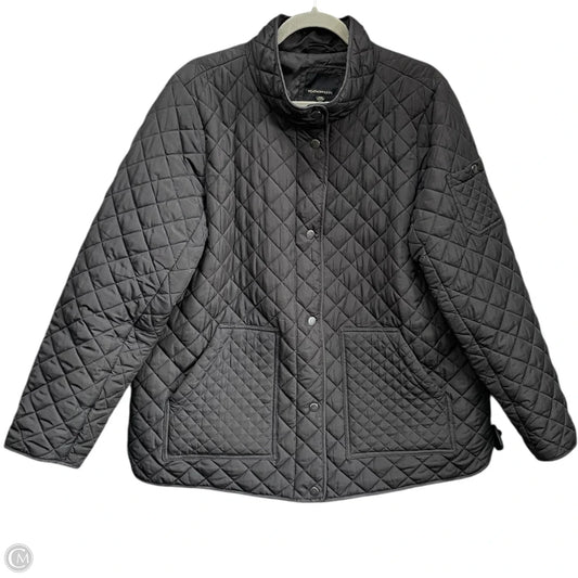 Jacket Puffer & Quilted By Weatherproof In Black, Size: 1x