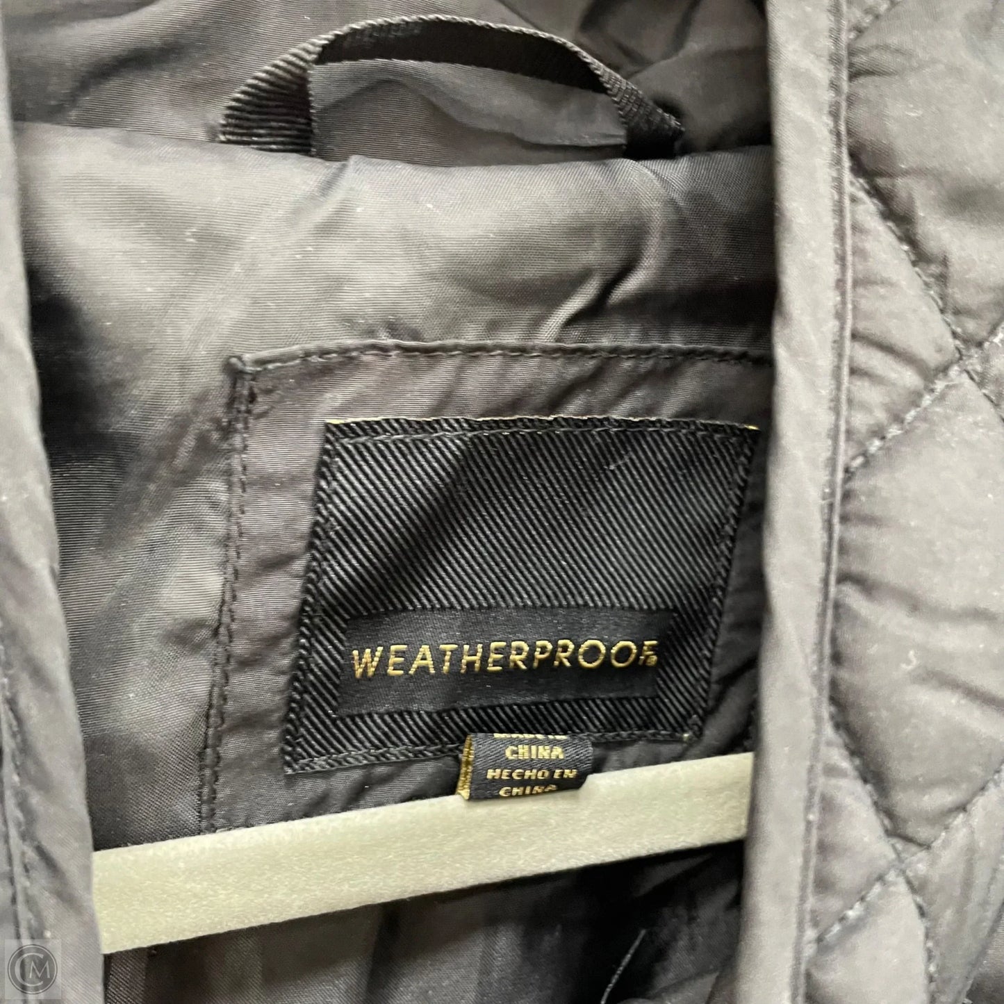 Jacket Puffer & Quilted By Weatherproof In Black, Size: 1x