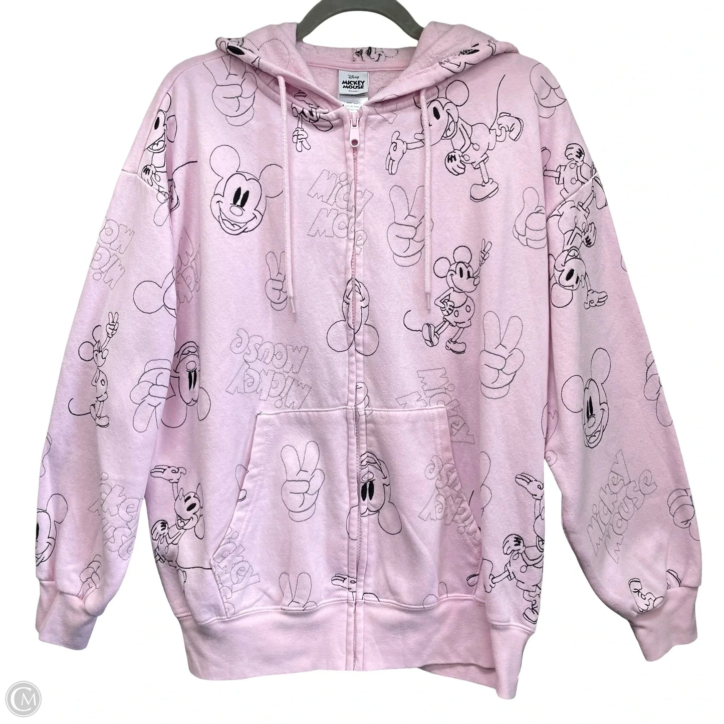 Sweatshirt Hoodie By Disney In Pink, Size: Xxl