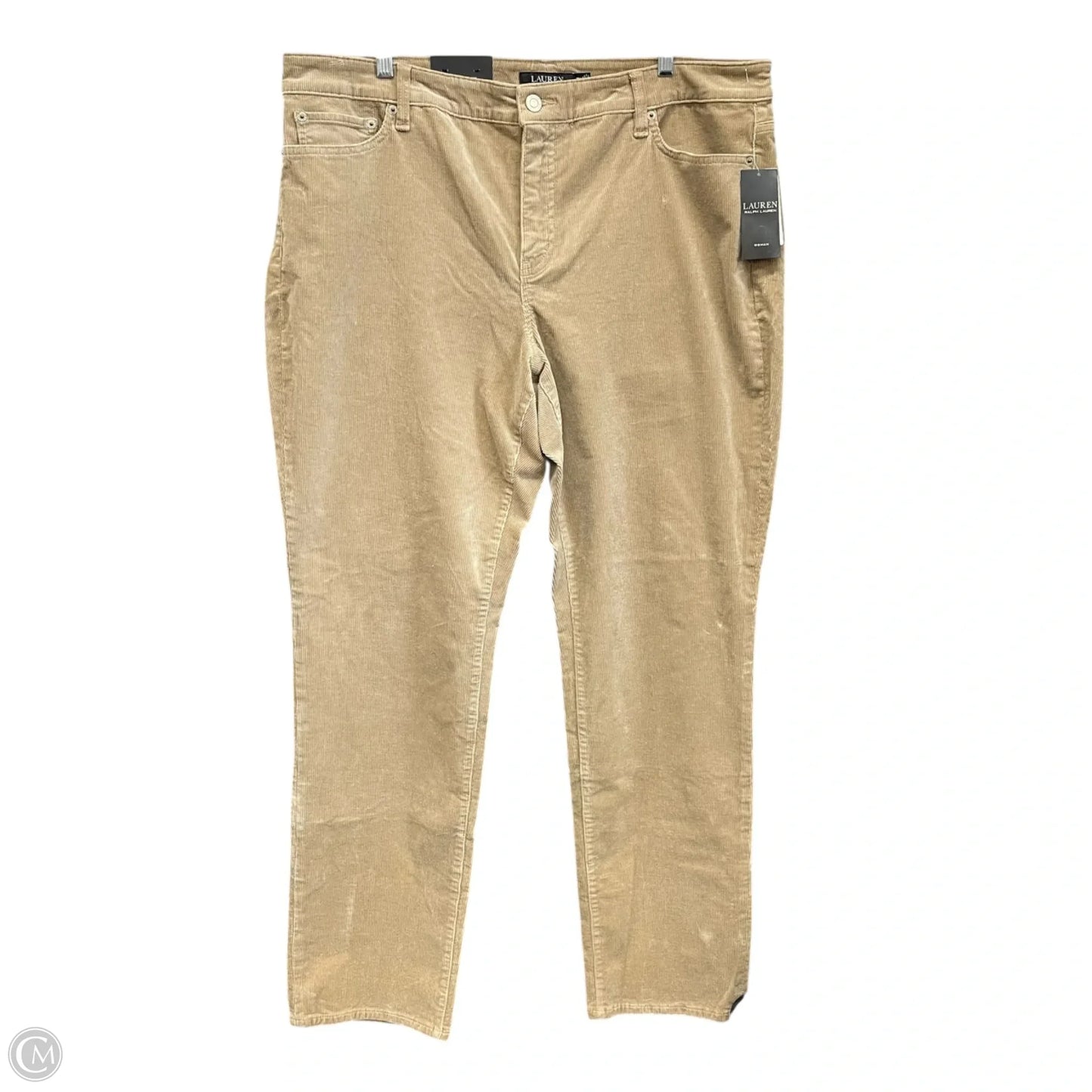 Pants Corduroy By Ralph Lauren In Tan, Size: 18