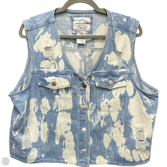 Vest Other By American Bazi In Blue & White, Size: 3x