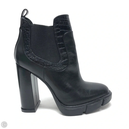 Boots Ankle Heels By Gianni Bini In Black, Size: 8