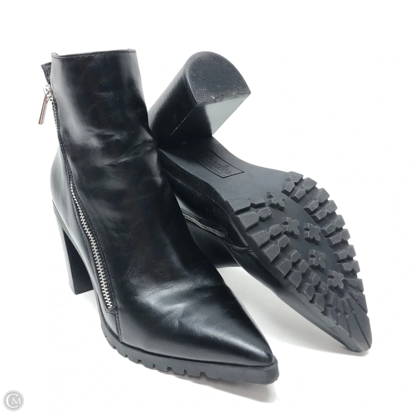 Boots Ankle Heels By Charles By Charles David In Black, Size: 8