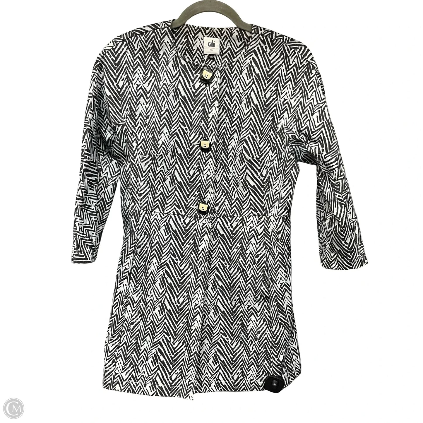 Jacket Other By Cabi In Black & Grey, Size: S